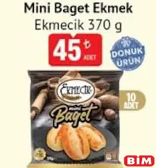 EKMECİK MİNİ BAGET EKMEK 370 G